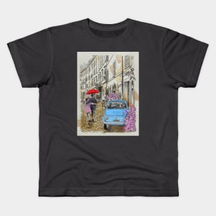 Little blue Fiat Kids T-Shirt